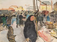 Jean LAUNOIS (Les-Sables-d’Olonne 1898 - Alger 1942)-Scène de marché-img1
