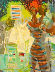 Pierre Emile Gabriel LELONG (1908 - 1984)-Le bal musette-img1