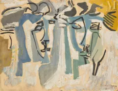 Reynold ARNOULD (Le Havre 1919- Paris 1980)-Visages, 1966-img1