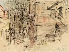 Isaac CELNIKIER (Varsovie 1923 – Ivry-sur-Seine 2011)-Personnages dans le village-img1