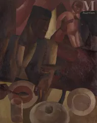 Marcel CARON (Enghien-les-Bains 1890 - Liège 1961)-Le déjeuner, 1926-img1