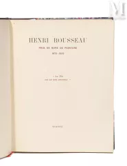 [ROUSSEAU (Henri)].-Henri Rousseau : Prix de Rome peinture : 1875-1933 : correspondances et conférences. Toulouse, Privat, 1935.-img1