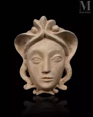 Alberto GIACOMETTI (1901 - 1966) voor Jean Michel FRANK (1895 - 1941)-"Masker of haarmasker-img1