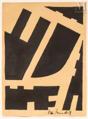 Otto FREUNDLICH (Stolp 1878-Lublin -Maidaneck 1943)-Composition, 1935-img1