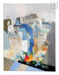 Jacqueline VERDET (1931-2023)-Les toits de Paris-img1