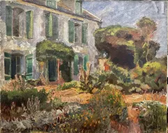 Bertrand PY (1895-1973)-La maison aux volets verts-img1