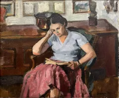 Georges PACOUIL (1903 - 1996)-Femme lisant-img1