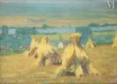 Raymond THIBESART (Bar sur Aube 1874 - 1968)-Les meules, 1912-img1
