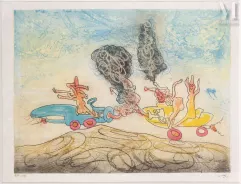 Roberto MATTA (1911-2002)-Les Ohtomobiles, 1972-img1