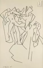 André BEAUDIN (Mennecy 1895-Paris 1979)-L'oiseau dort, 1946-img1