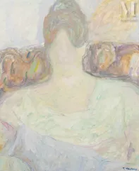 Jacques TRUPHEMUS (Grenoble 1922-2017)-Portrait d'Aimée-img1