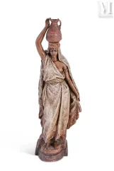 Friedrich GOLDSCHEIDER (1845 - 1897)-Jeune femme à la cruche-img1