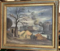 René LEVREL (1900-1981)-Les quais de Seine-img1