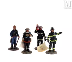 DEL PRADO --Set van 4 brandweermannen-img1