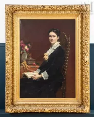 Pierre Auguste COT (1837-1883)-Portret van Hélène Bouchard, 1882-img1