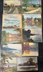 Jean LAFON (Actif au XXe siècle)-Paysages de mer et de campagne-img1