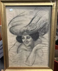 Ecole du XXe siècle-Homme au chapeau-img1