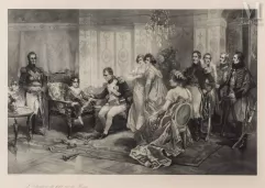 Paire de gravures encadrées de la seconde moitié du XIXe siècle, comprenant :--img1