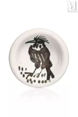 Pablo PICASSO (Malaga 1881 - Mougins 1973) &amp; MADOURA-"Oiseau à la huppe"-img1