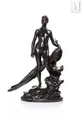 Alexandre FALGUIERE (1831-1900)-"Femme au paon"-img1