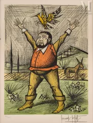 Bernard Buffet (1928-1999)-Don Quichotte, 1989-img1