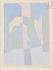 Serge Poliakoff (1900-1969)-Composition bleue, rose et grise, 1960-img1