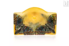 Amalric WALTER (1869 - 1959)-"Bombyx et pavot"-img1