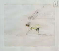 Pat ANDREA (1942)-Femme evitant le chien du docteur, 1971-img1