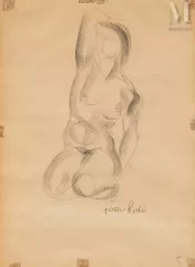Pierre HODE (Rouen 1889 - 1942)-Modèle aux bras levés-img1