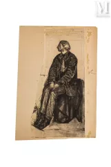 Jules OURY dit MARCEL-LENOIR (Montauban 1872 - Montricoux 1931)-Portrait de Stanislas Fumet pour La famille mystique, Musée Marcel-Lenoir, circa 1914-img1