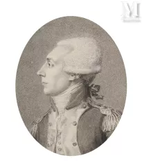 Jean-Urbain GUERIN (Strasbourg 1761 – Obernai 1836)-Portait de profil gauche de Gilbert Motier de La Fayette, Marquis de La Fayette (Château de Chavagnac 1757- Paris 1834), député d’Auvergne-img1