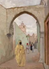 Mathilde ARBEY (Paris, 1890 - Paris, 1966)-Rue de Salé-img1