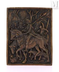 Plaque reprenant Le Chevalier, la Mort et le Diable--img1
