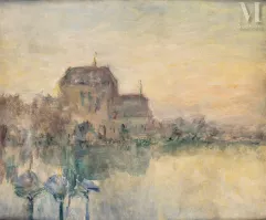 André BARBIER (1883-1970)-Rivière aux iris-img1