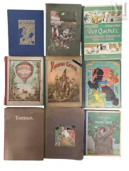 MANNETTE à thématique bibliophilie comprenant--img1