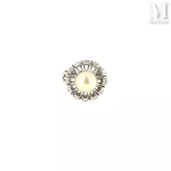 Bague dôme perle--img1