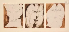 Henry de WAROQUIER (Paris 1881-1970)-Trois Visages-img1
