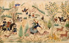Rohani, Ecole persane du XXe siècle-Scène de chasse-img1