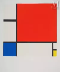 Piet MONDRIAN-"Composition II en rouge, bleu et jaune "-img1