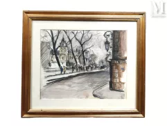 Fernand HEINTZ (1909-1988)-Les bouquinistes-img1