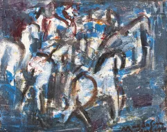 Magdalena RADULESCU (Râmnicu Vâlcea 1902 – Paris 1983)-Cavaliers bleus-img1