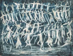 Magdalena RADULESCU (Râmnicu Vâlcea 1902 – Paris 1983)-La ronde-img1