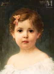 Charles-Amable LENOIR (1860-1926)-Portrait de jeune fille-img1