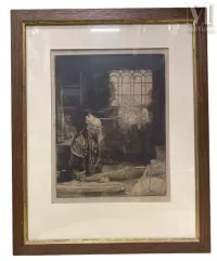 Réunion de trois estampes encadrées--img1