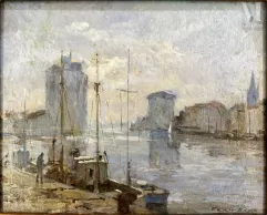 FRAN - BARO (Valence 1926 - Paris 2000)-Sur les quais de la Rochelle-img1