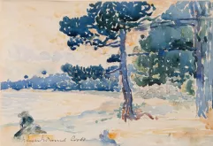 Henri-Edmond CROSS (Douai 1856 - Saint-Clair 1910)-Les pins en bord de mer, Le Lavandou-img1