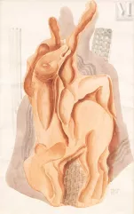 Bela KADAR (Budapest 1877-1956)-Personnages et chevaux dans la ville-img1