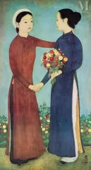 Ⓟ MAI TRUNG THU (1906-1980), d'après-"Retrouvailles"-img1