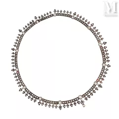 Collier ras de cou diamants--img1