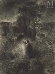 Georges ROUAULT (Paris 1871 - 1958)-Le baiser de Judas 1895-img1